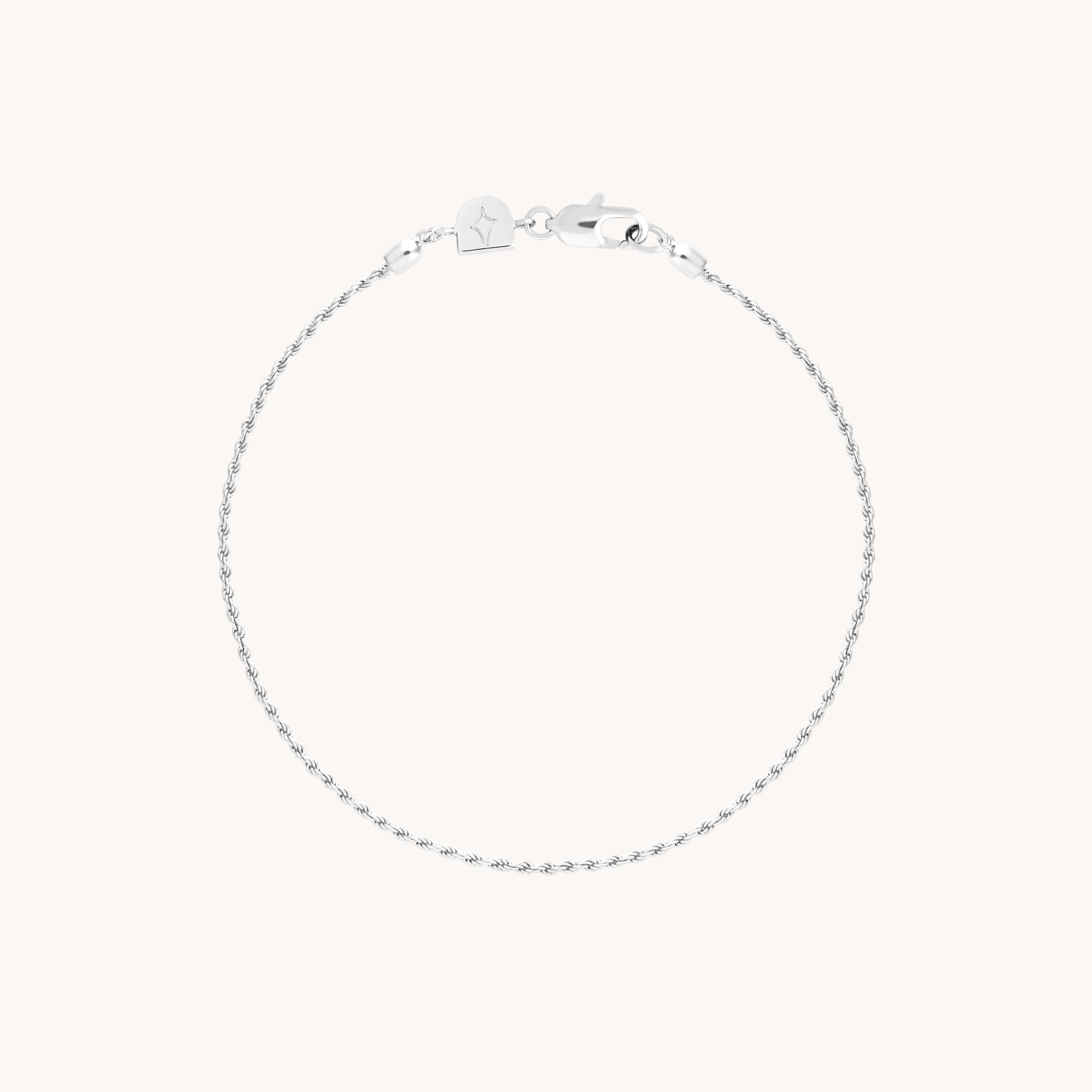 Essential Rope Chain Bracelet in Silver