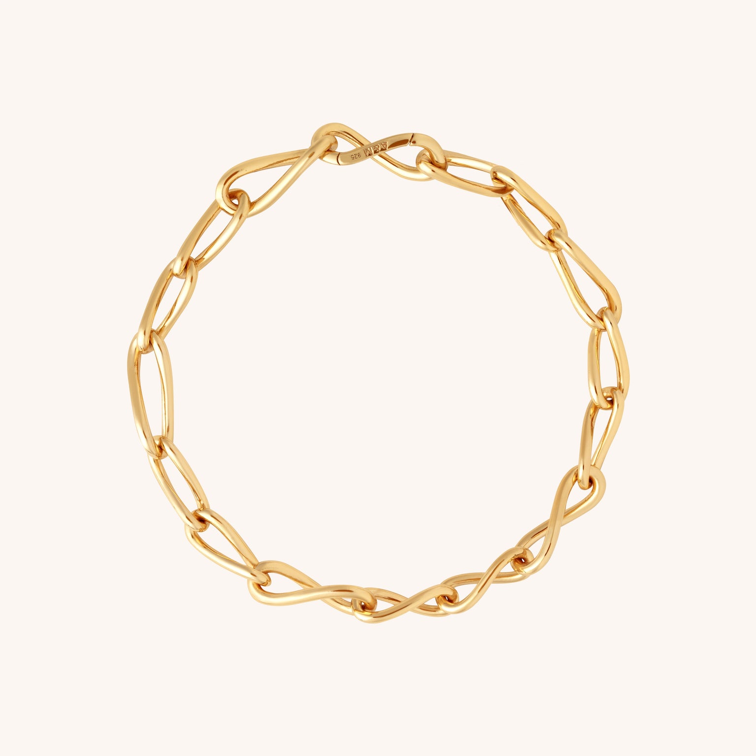 Infinite Chain Bracelet in Gold