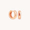18k Rose Gold Plated Jewellery - Bold Essential Huggies in Rose Gold - Huggies - Astrid &amp; Miyu