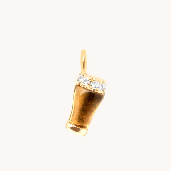 Pint of Beer Charm 9K Gold