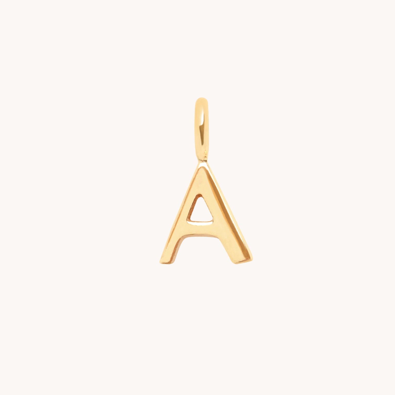 A Initial Charm 9k Gold