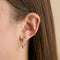 Illusion Crystal Hoops in Gold-Astrid &amp; Miyu
