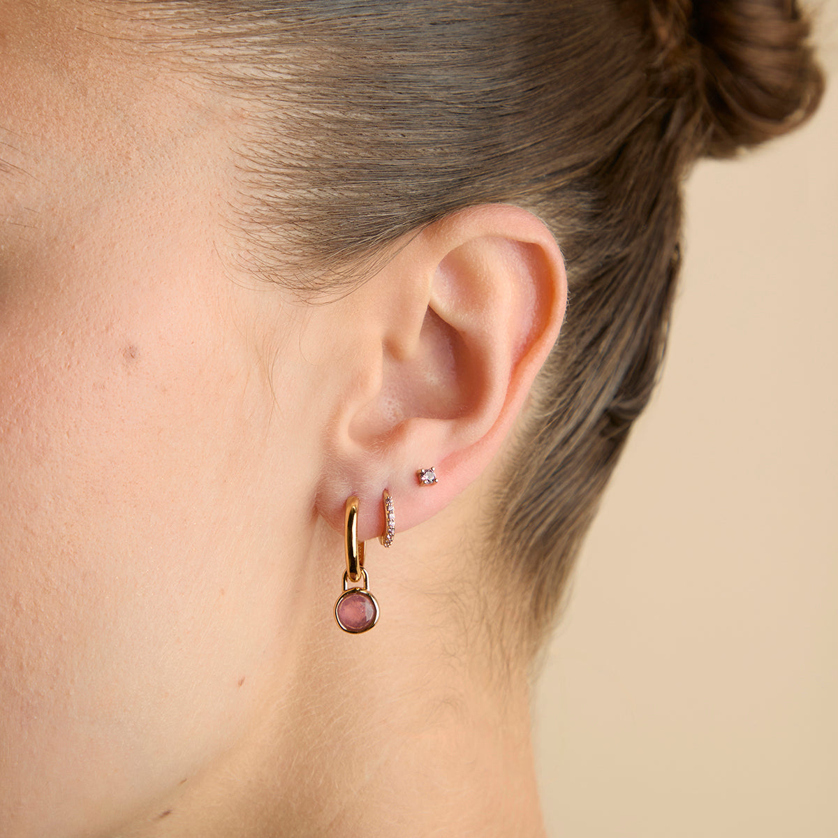 Tourmaline October Clip Charm in Gold-Astrid &amp; Miyu