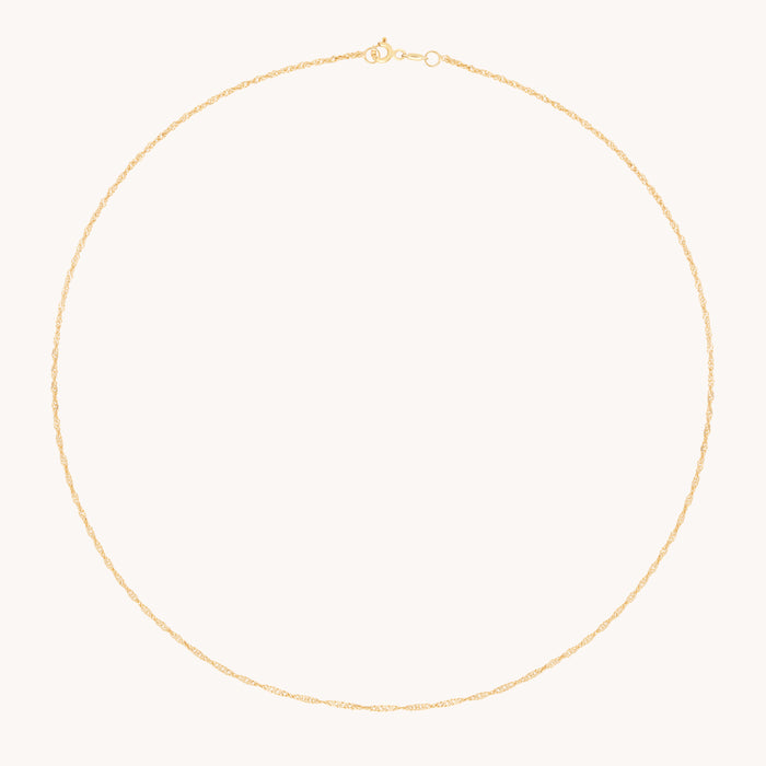 Bold Astrid Chain Necklace in Solid Gold