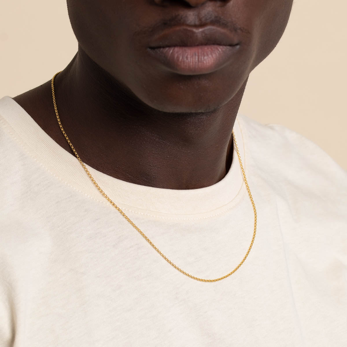 Charm Compatible Necklaces & Bracelets - Chelsea Chain Necklace in Solid Gold - - Astrid &amp; Miyu