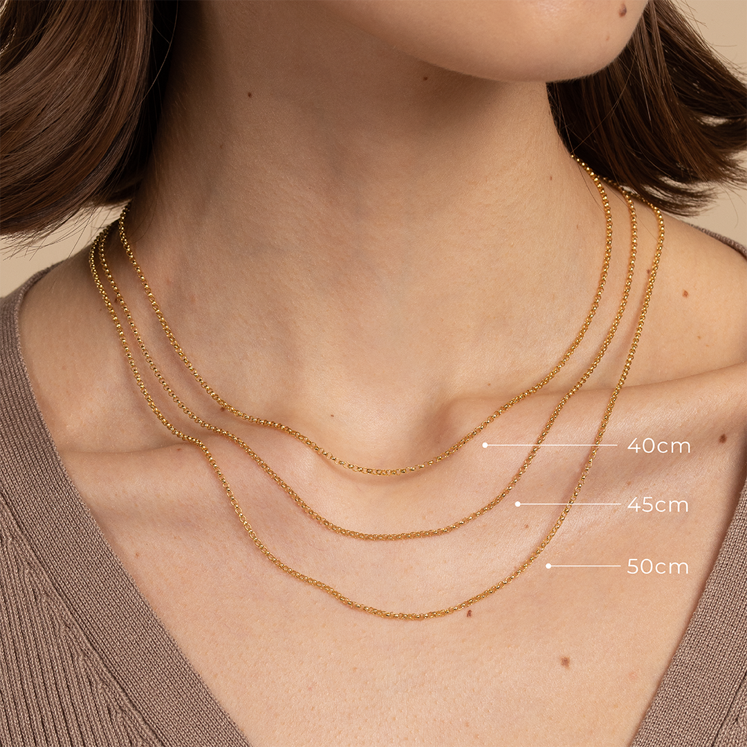Charm Compatible Necklaces & Bracelets - Chelsea Chain Necklace in Solid Gold - - Astrid &amp; Miyu