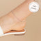 Chelsea Story Story Chain Anklet in Solid White Gold - Story Chain - Astrid &amp; Miyu