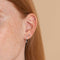 Birthstone Earrings - December Tanzanite Birthstone Earrings in Solid White Gold - Stud Earrings - Astrid &amp; Miyu