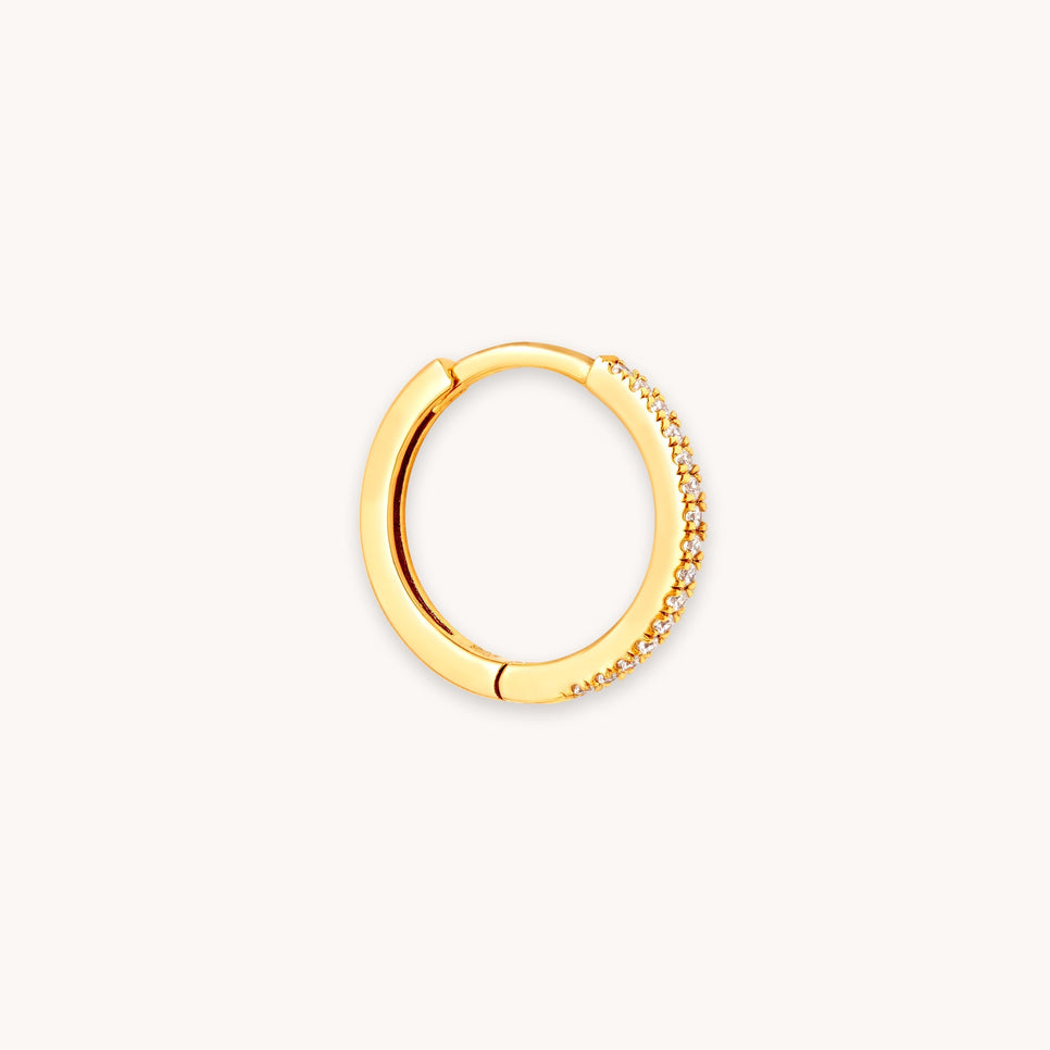 Jewelled Hoop in Gold