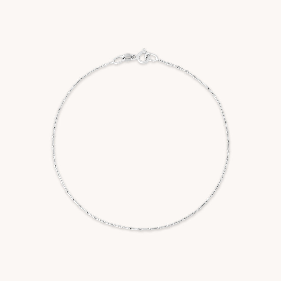 Bracelets - Marylebone Chain Bracelet in Solid White Gold - - Astrid &amp; Miyu