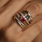Illusion Diamond Milestone Ring in Solid Gold
