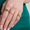 Dome Pavé Ring in Gold