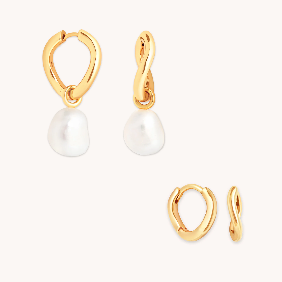 Serenity Pearl Gift Set in Gold