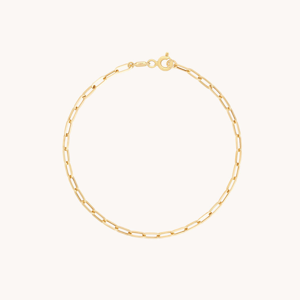 Piccadilly Chain Bracelet in 9k Gold