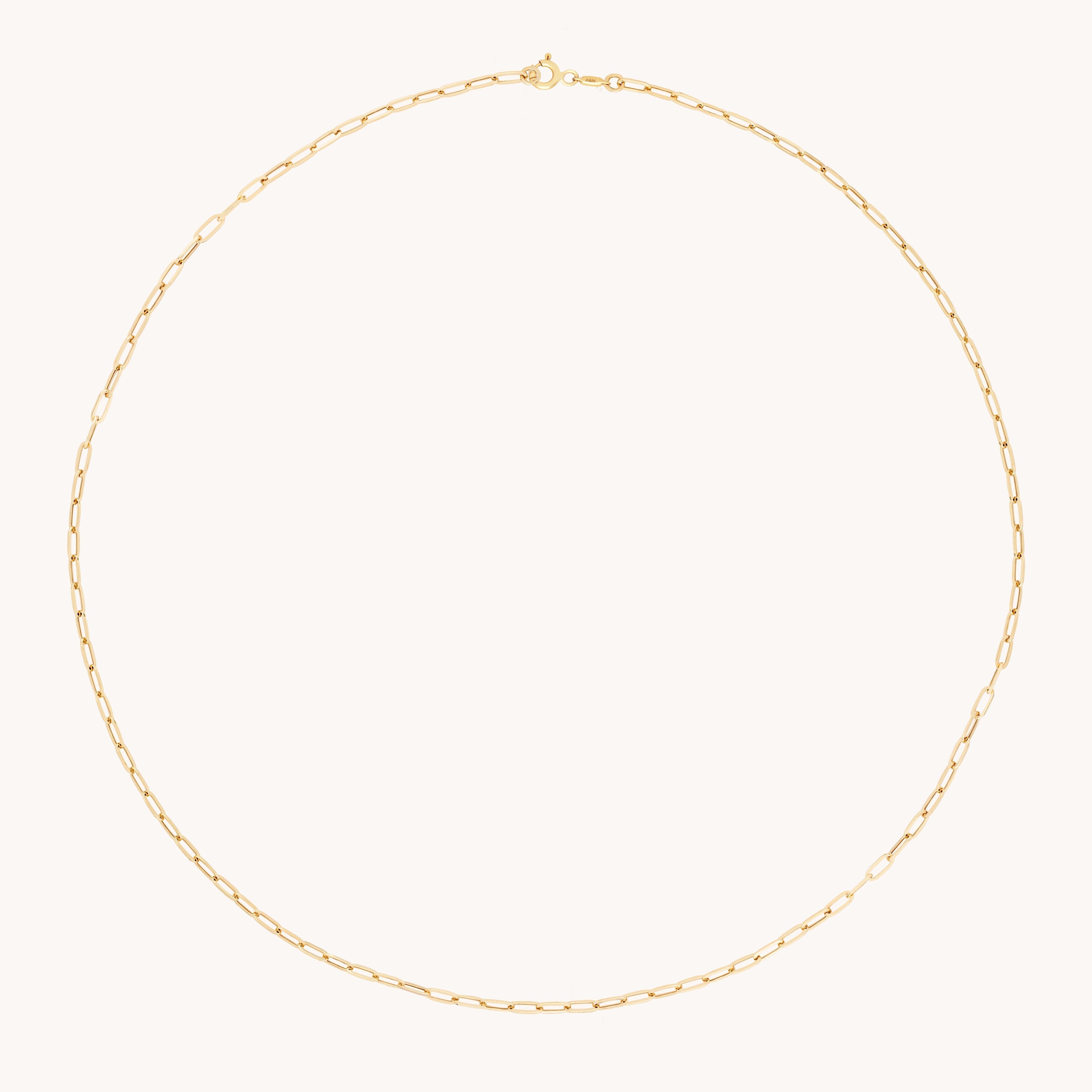 Charm Compatible Necklaces & Bracelets - Piccadilly Chain Necklace in Solid Gold - Necklaces - Astrid &amp; Miyu