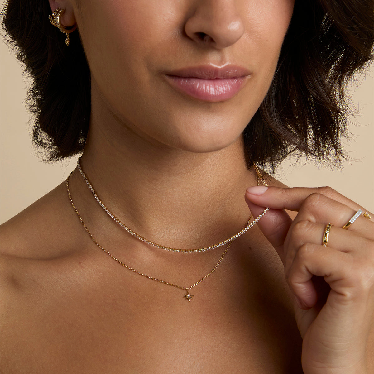 Twilight Star Pendant Necklace in Gold