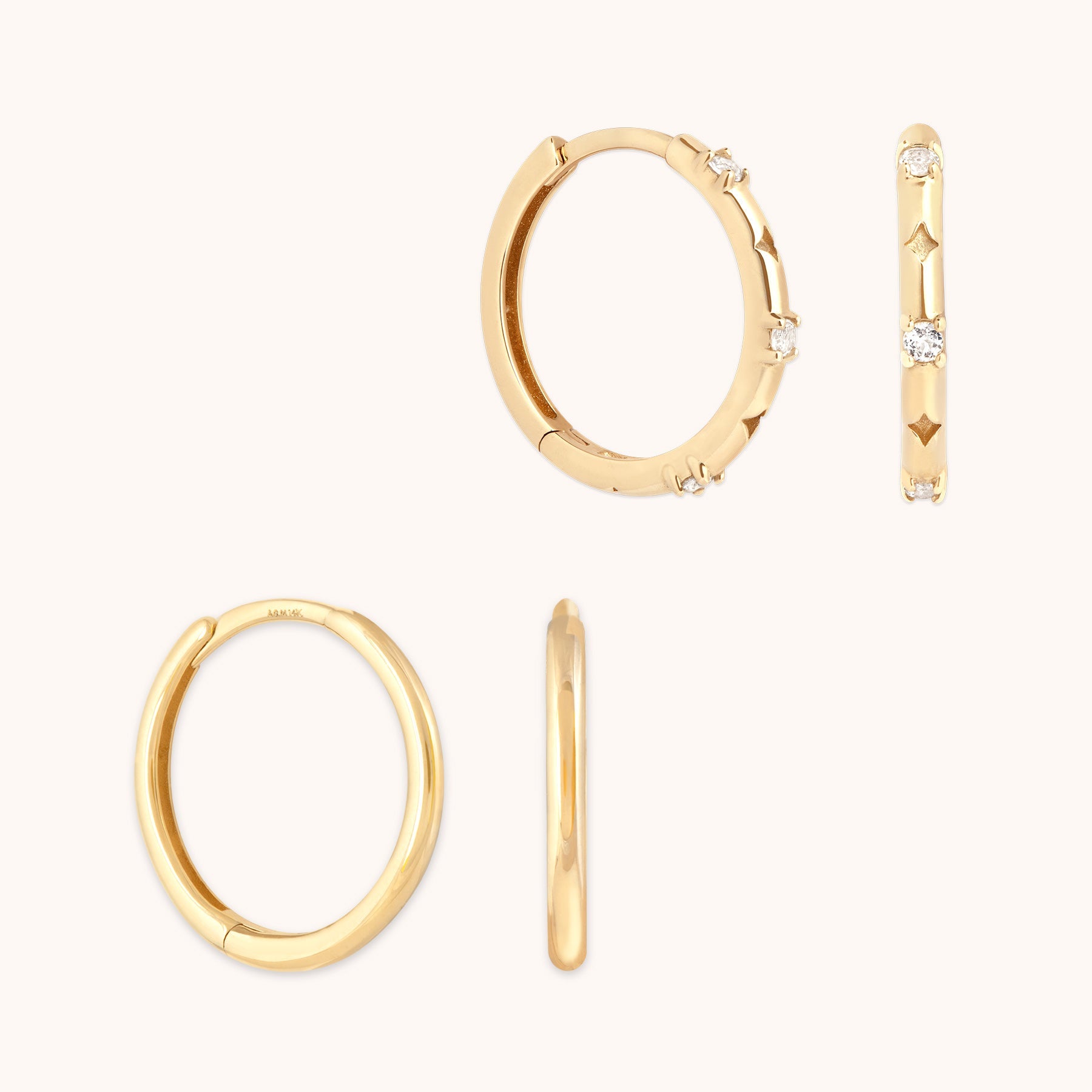 Cosmic Solid Gold Earring Gift Set | Astrid & Miyu Gifts