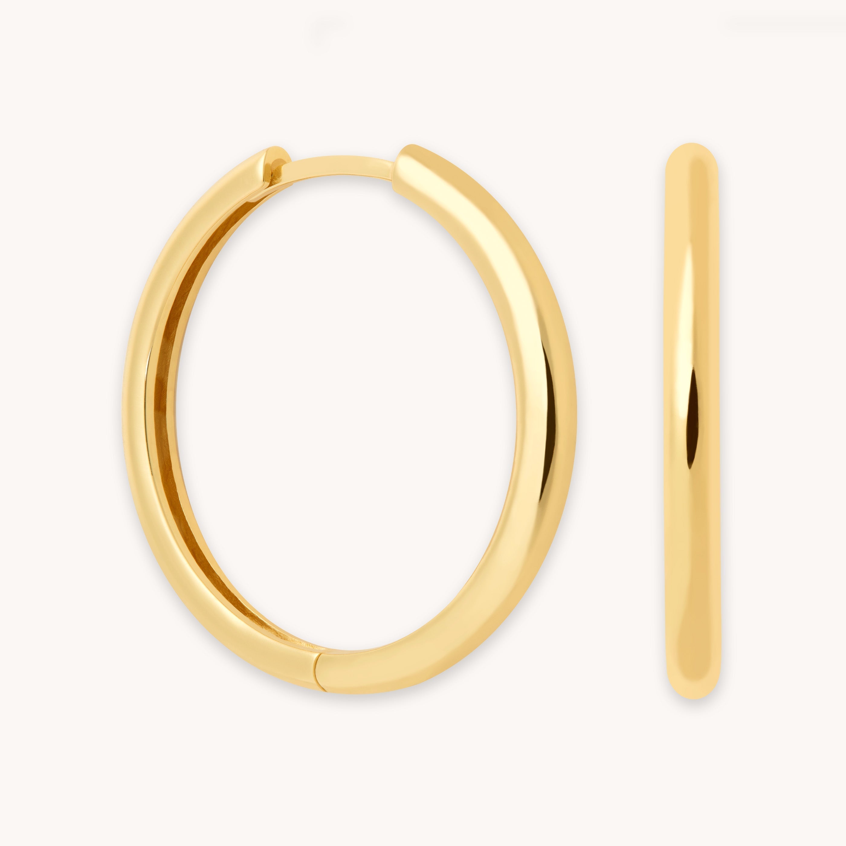 Essential Large Hoops in Gold