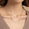 Soho Story Chain Necklace in Solid White Gold