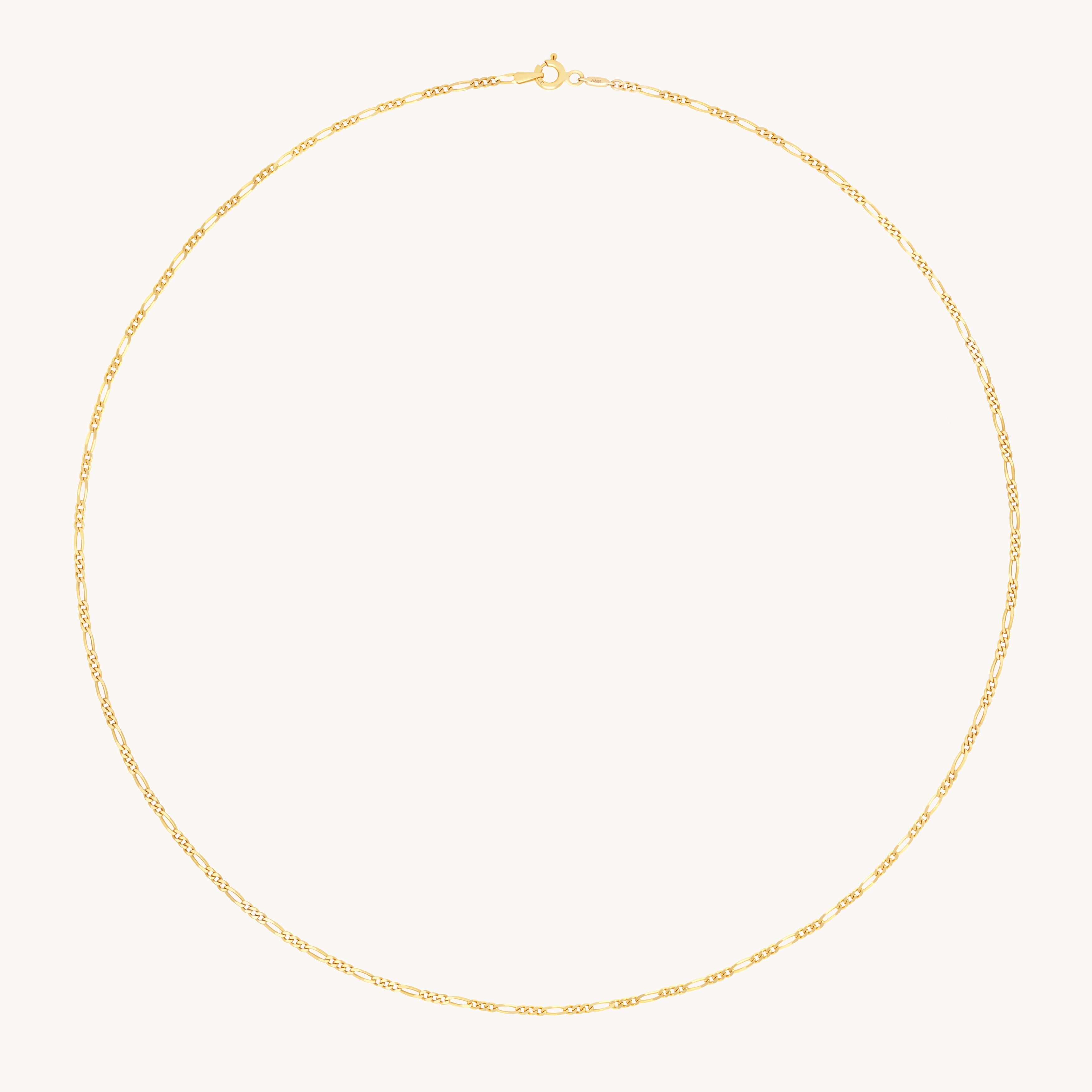 Soho Story Chain Necklace in Solid Gold