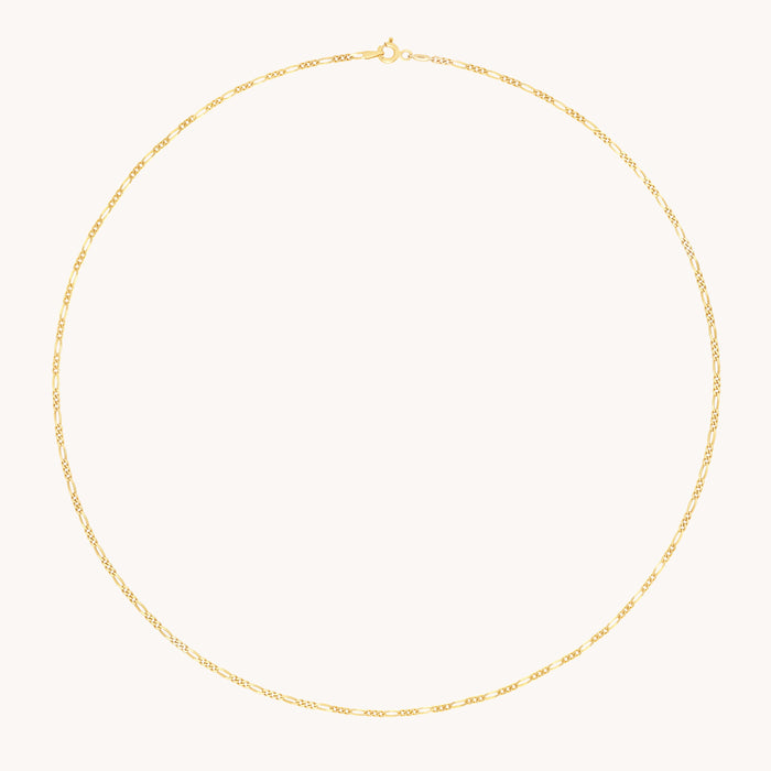 Soho Story Chain Necklace in Solid Gold