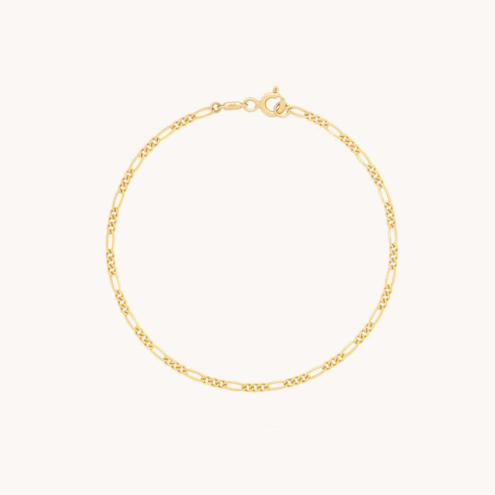 Soho Story Chain Bracelet in Solid Gold