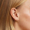 Topaz Cluster Rook Bar in Solid Gold