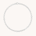 Molten Link Chain Necklace in Silver