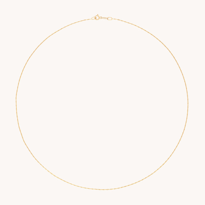 Marylebone Story Chain Necklace in Solid Gold