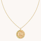 Virgo Bold Zodiac Pendant Necklace in Gold