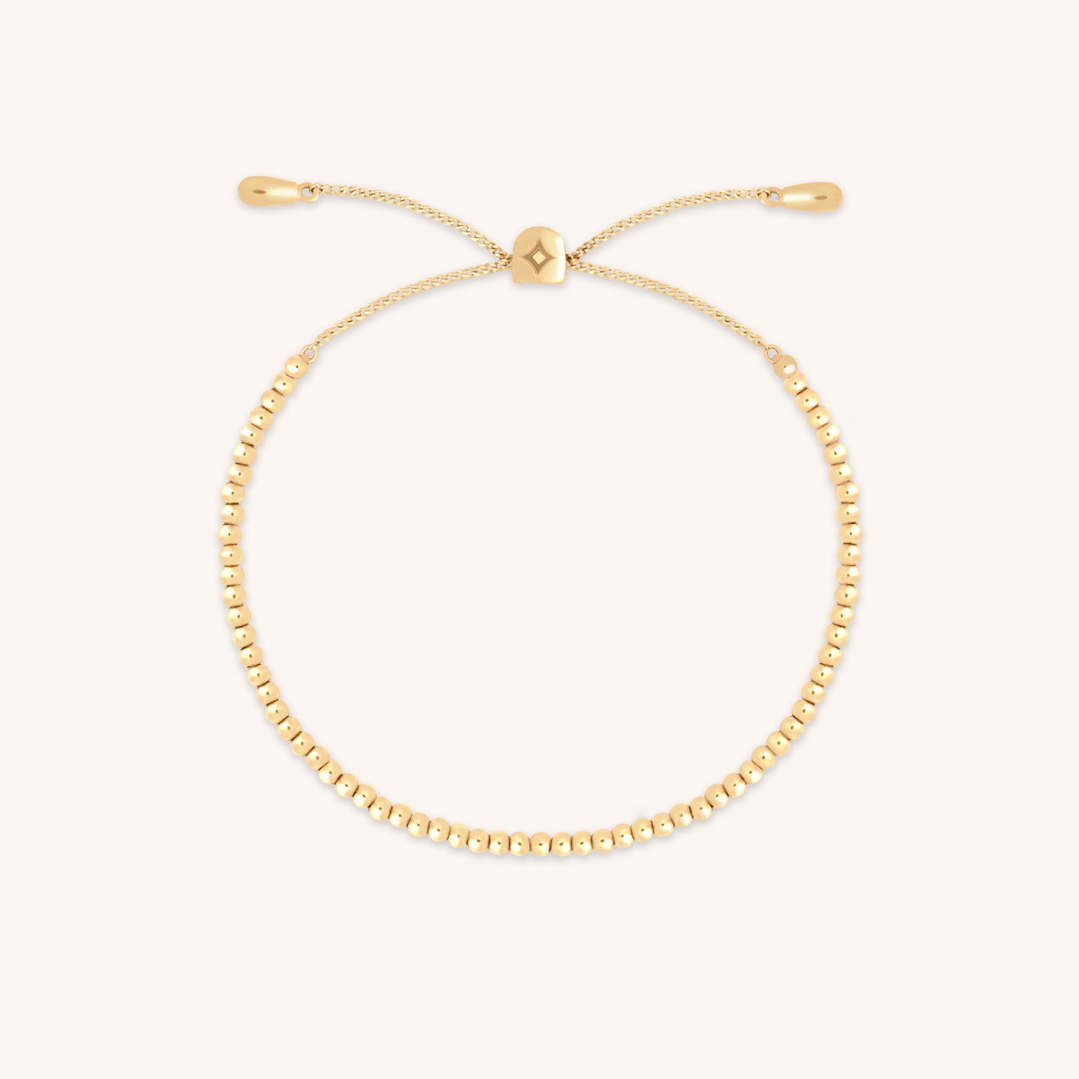 Beaded Bracelet in Solid Gold