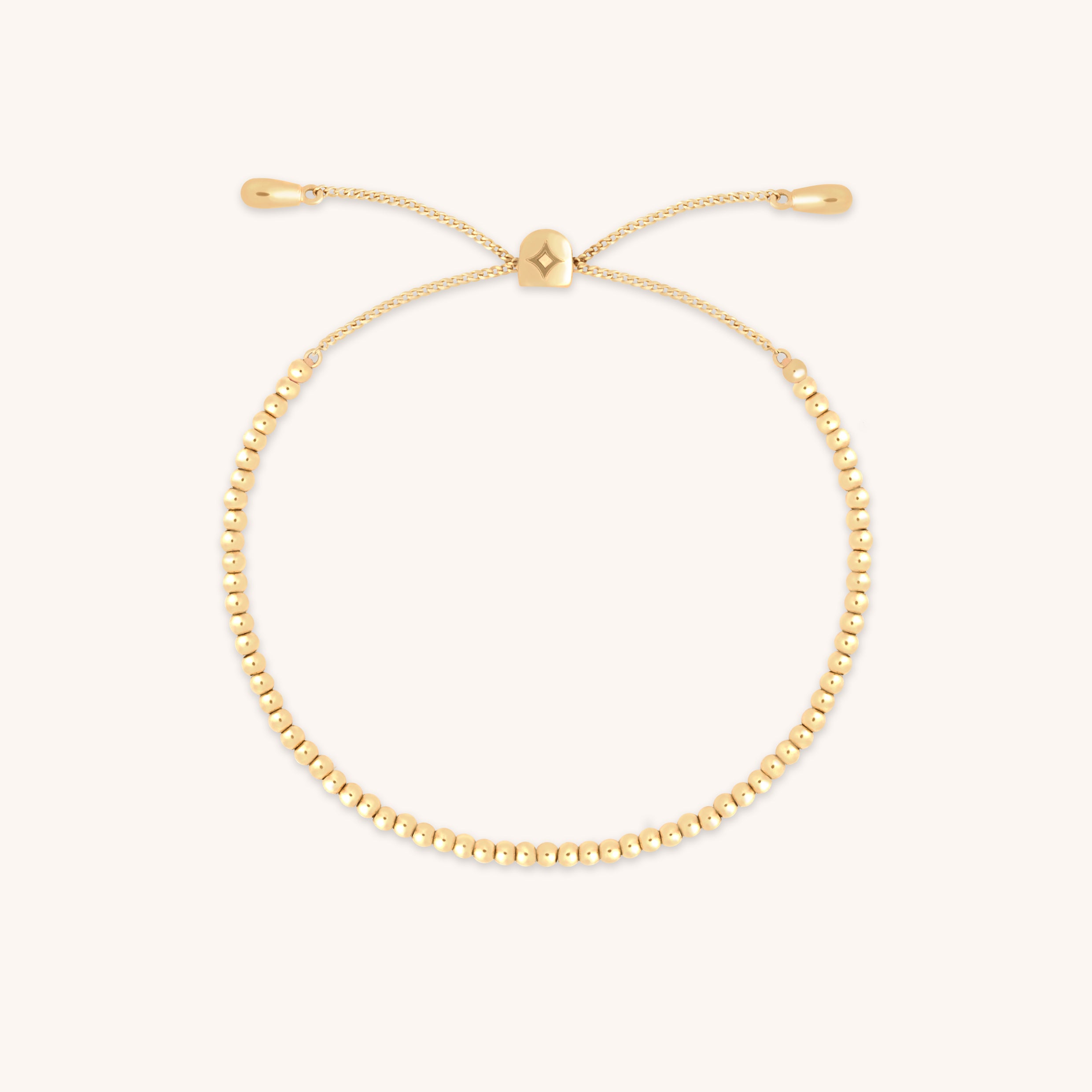 Beaded Bracelet in Solid Gold