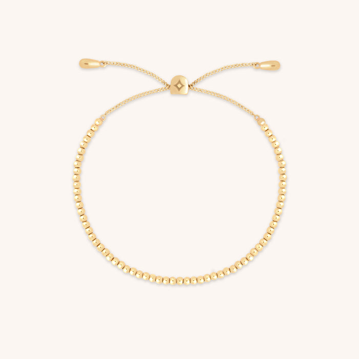 Beaded Bracelet in Solid Gold