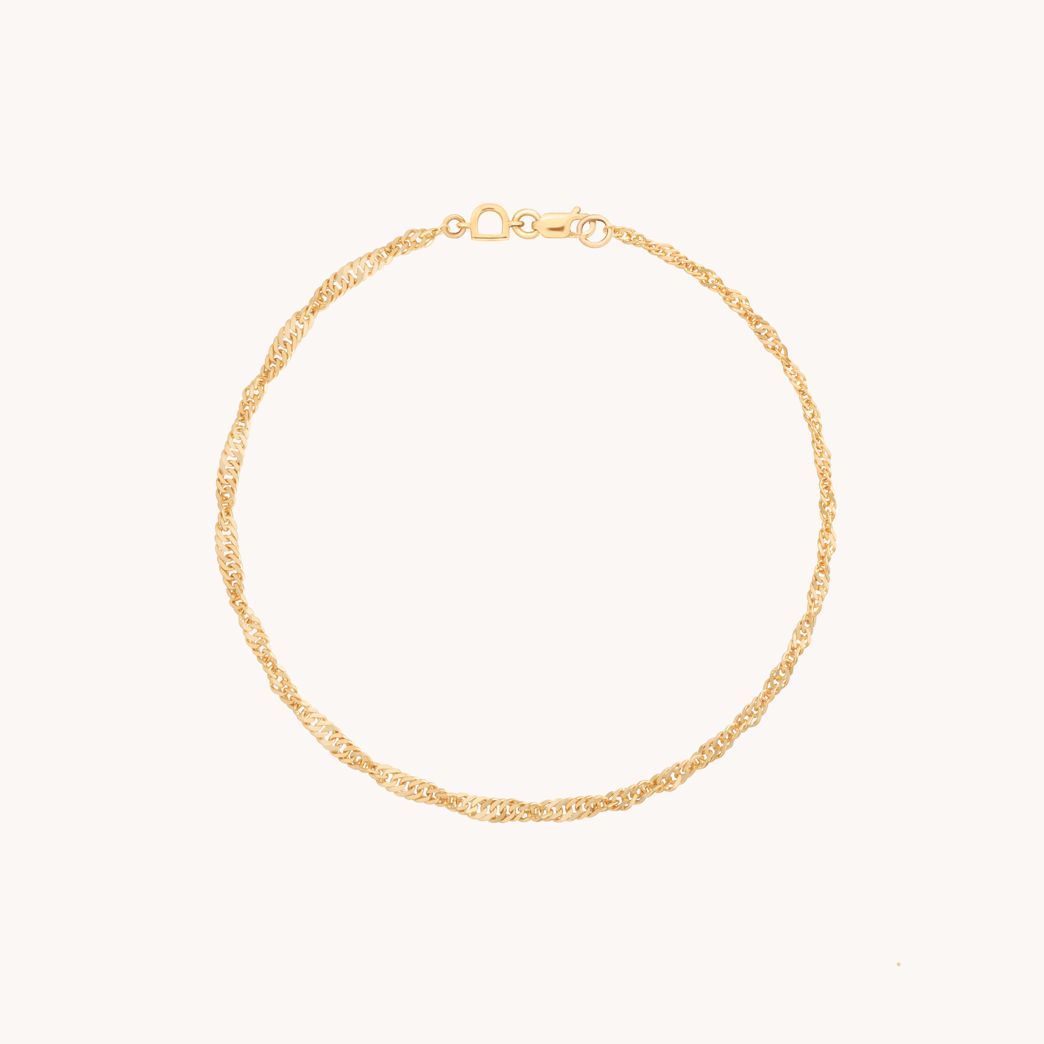 Bold Astrid Chain Bracelet in Solid Gold