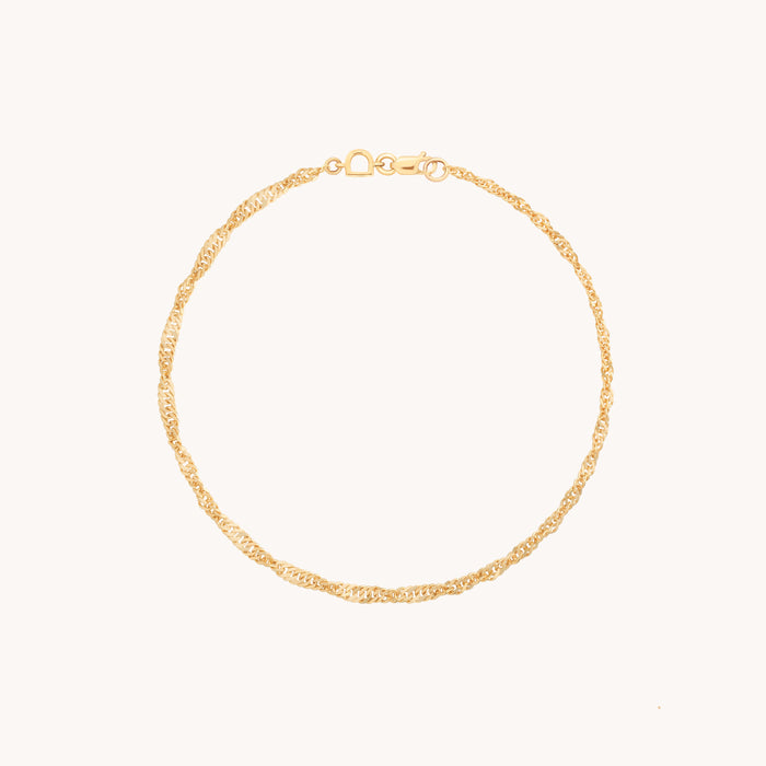 Bold Astrid Chain Bracelet in Solid Gold