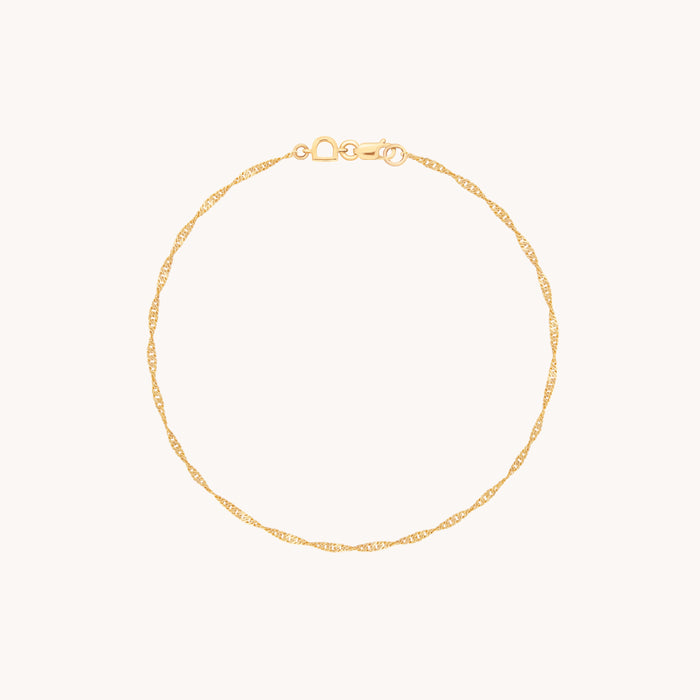 Astrid Chain Bracelet in Solid Gold