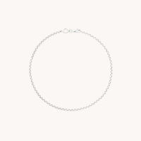 Chelsea Chain Bracelet in Solid White Gold