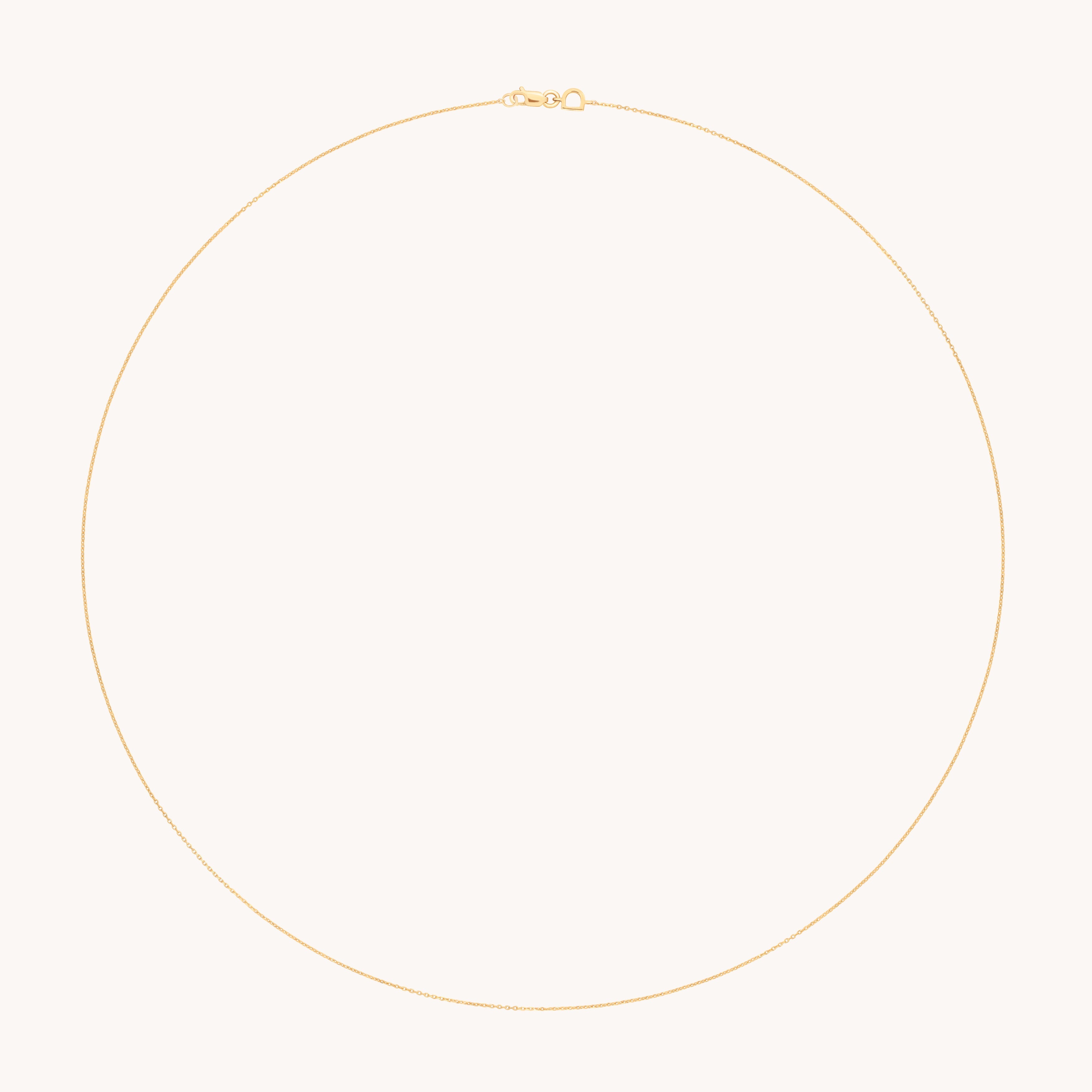 Angel Story Chain Necklace in Solid Gold