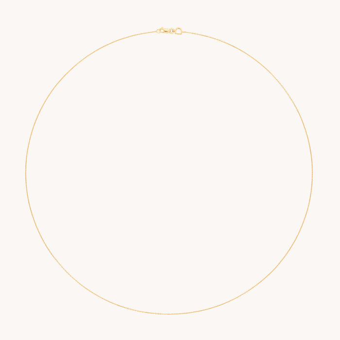 Angel Story Chain Necklace in Solid Gold