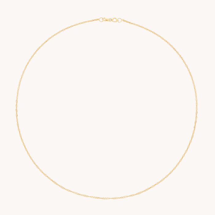 Bold Astrid Chain Necklace in Solid Gold