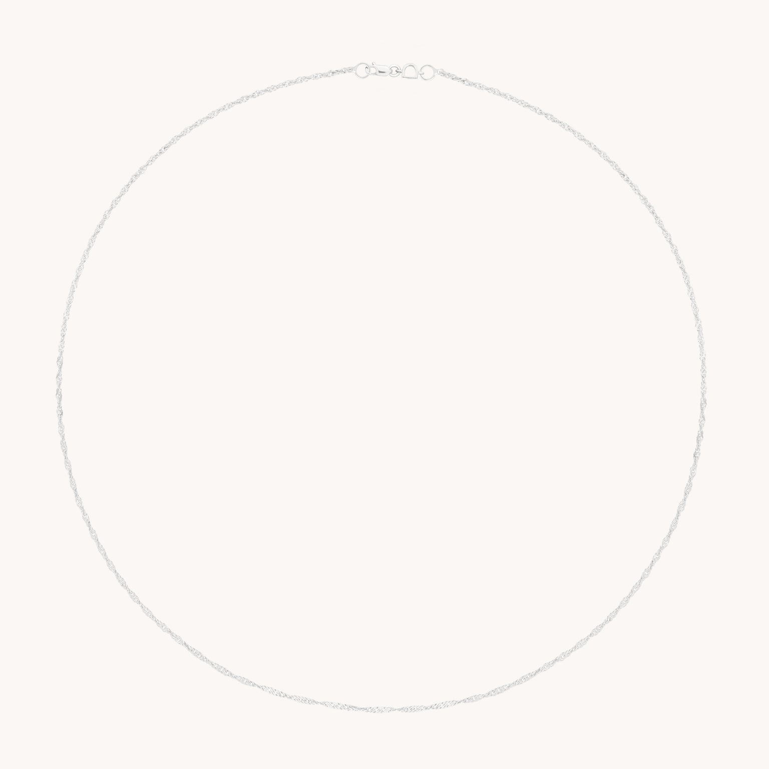 Bold Astrid Chain Necklace in Solid White Gold
