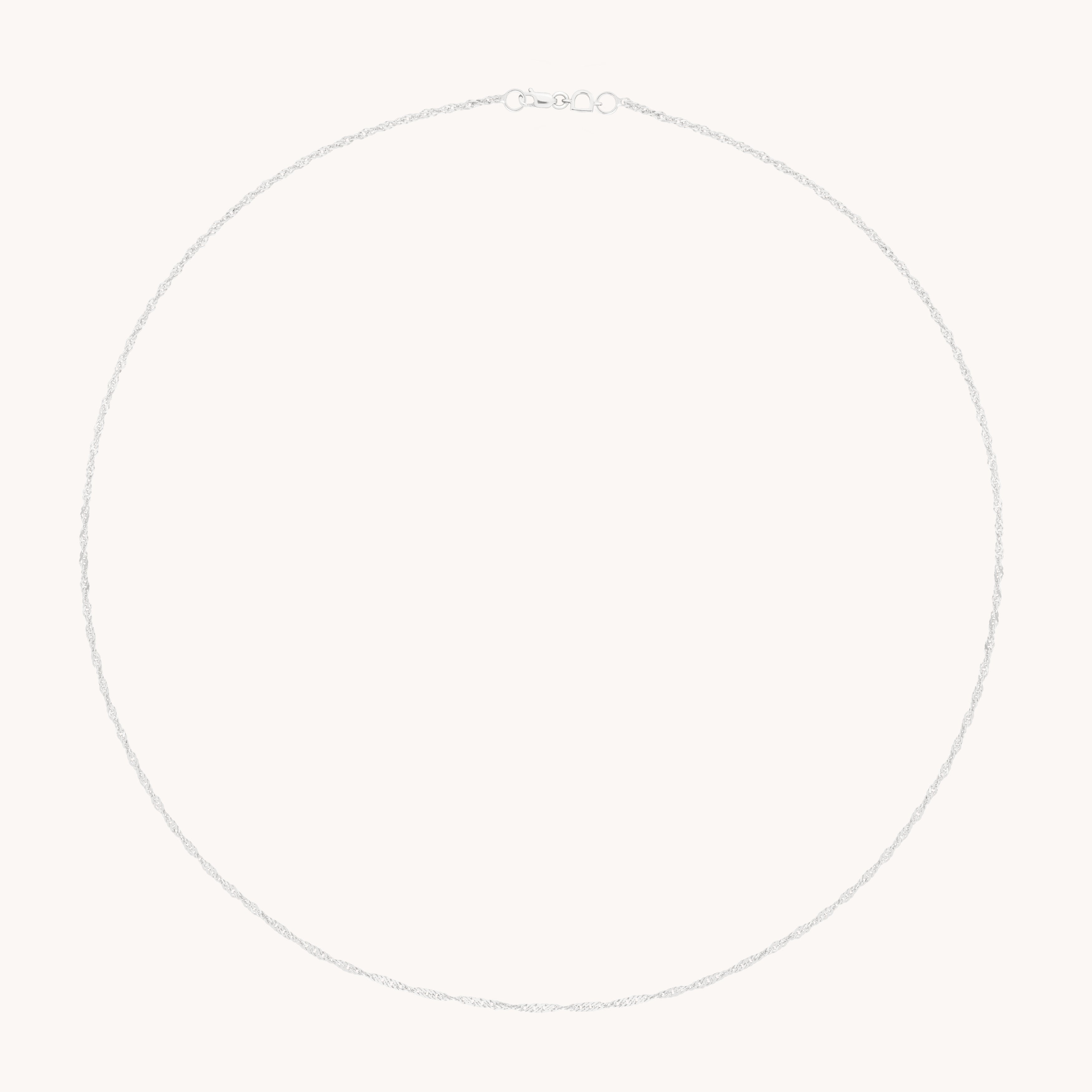 Bold Astrid Chain Necklace in Solid White Gold