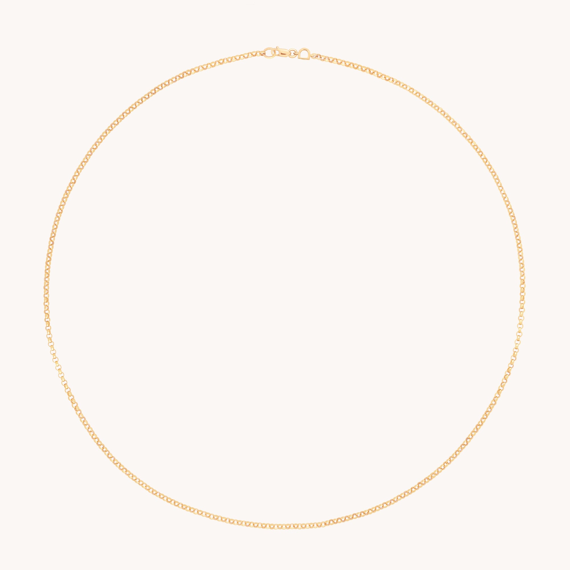 Chelsea Story Chain Necklace in Solid Gold