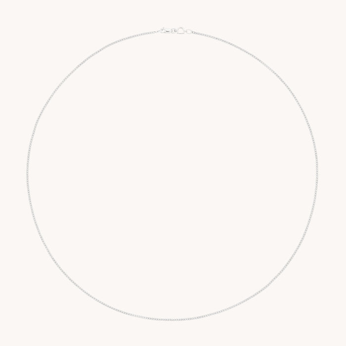 Bold Miyu Chain Necklace in Solid White Gold