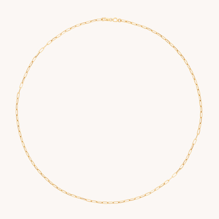 Piccadilly Chain Necklace in Solid Gold