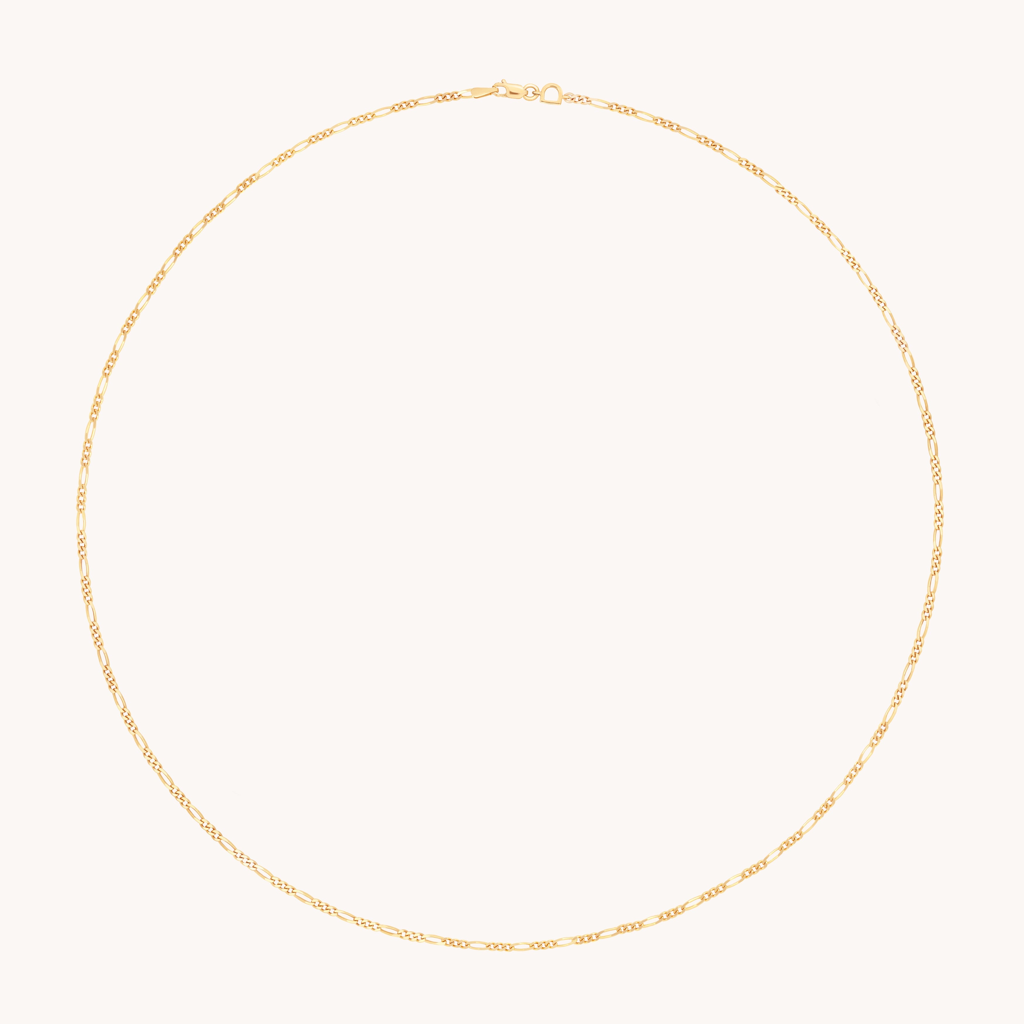 Soho Story Chain Necklace in Solid Gold