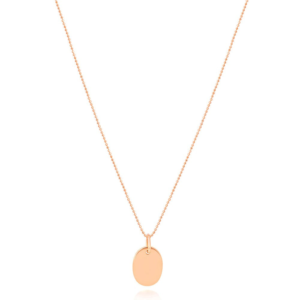 Basic 2.0 Oval Pendant Necklace