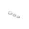 Cosmic Star 6.5mm, 8mm & 11.5mm Hoops in Silver flat lay