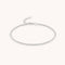 Rope Chain Anklet in Silver