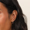 Illume Crystal 11.5mm Hoop in Gold worn